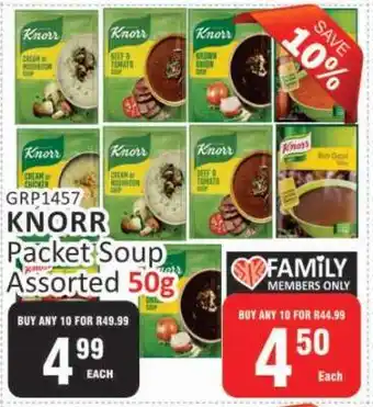KitKat Cash and Carry Knorr Packet Soup Assorted-50g offer