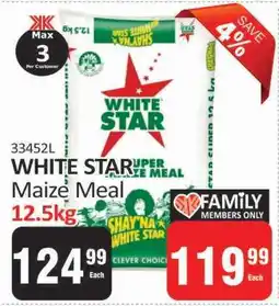 KitKat Cash and Carry WHITE Star Maize Meal 12.5kg offer