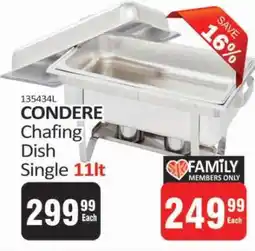 KitKat Cash and Carry CONDERE Chafing Dish Single 11lt offer