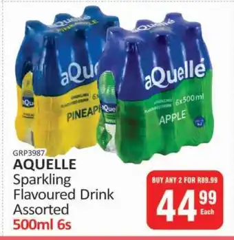 KitKat Cash and Carry AQUELLE Sparkling Flavoured Drink Assorted 500ml 6s offer
