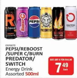 KitKat Cash and Carry PEPSI/REBOOST/SUPER C/BURN PREDATOR/SWITCH offer