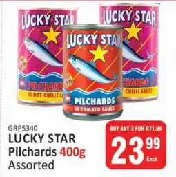 KitKat Cash and Carry LUCKY STAR Pilchards 400g offer