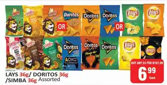 KitKat Cash and Carry Lays 36g / Doritos 36g / Simba 36g Assorted offer