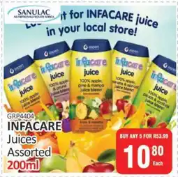 KitKat Cash and Carry INFACARE Juices Assorted 200ml offer