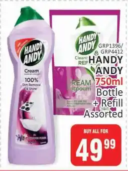 KitKat Cash and Carry HANDY ANDY 750ml Bottle + Refill Assorted offer