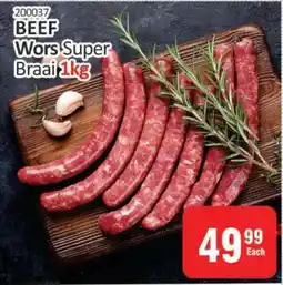 KitKat Cash and Carry BEEF Wors Super Braai 1kg offer