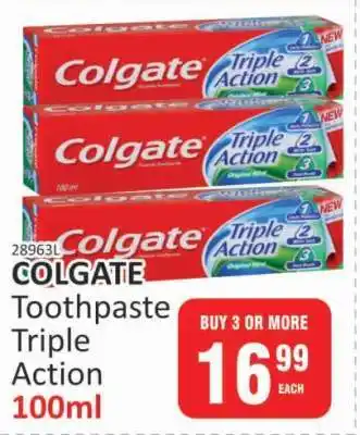 KitKat Cash and Carry COLGATE Toothpaste Triple Action 100ml offer