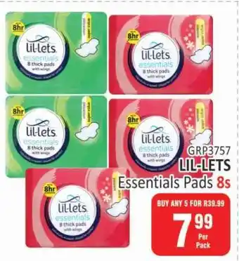 KitKat Cash and Carry LIL-LETS Essentials Pads 8s offer