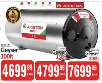 KitKat Cash and Carry Ariston Axios Geyser 100lt offer