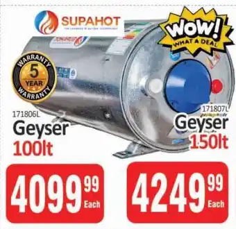 KitKat Cash and Carry Geyser 100lt offer