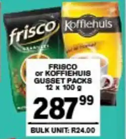 Giant Hyper Frisco or koffiehuis gusset packs offer