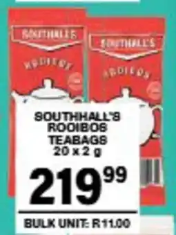 Giant Hyper Southhall's rooibos teabags offer