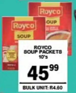 Giant Hyper Royco soup packets offer