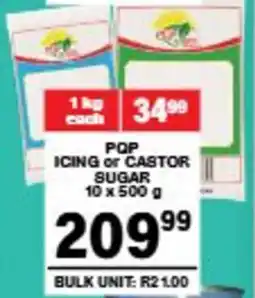 Giant Hyper Pqp icing or castor sugar offer