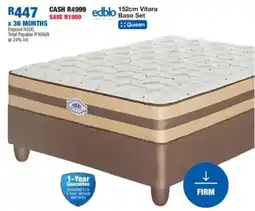 OK Furniture Edblo 152cm Vitara Base Set offer