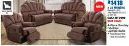 OK Furniture Bentley Recliner Lounge Suite offer