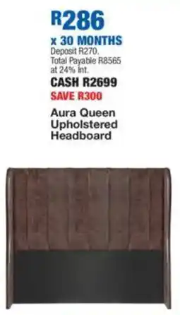 OK Furniture Aura Queen Upholstered Headboard offer
