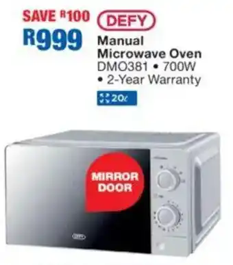OK Furniture DEFY Manual Microwave Oven offer