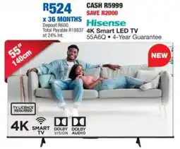 OK Furniture Hisense 4K Smart LED TV offer