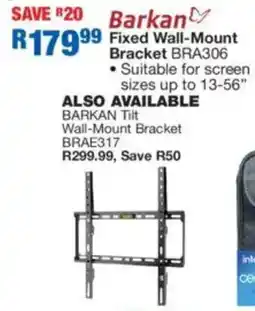 OK Furniture Barkan Fixed Wall-Mount Bracket offer