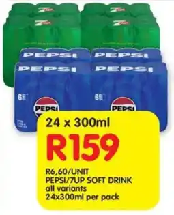 Shoprite Pepsi/ 7up soft drink all variants offer