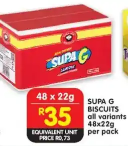 Shoprite Supa g biscuits all variants offer