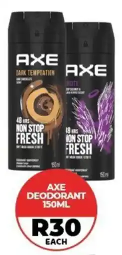 1UP Axe deodorant offer