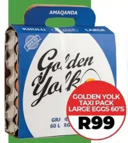 1UP Golden yolk taxi pack large eggs offer