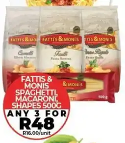 1UP Fattis & moni's spaghetti, macaroni, shapes offer