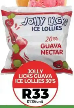 1UP Jolly licks guava ice lollies offer