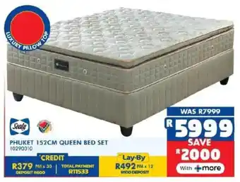 Russells Sealy phuket 152cm queen bed set offer