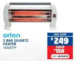 Russells Orion 3 bar quartz heater offer