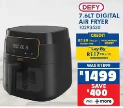 Russells Defy digital air fryer offer
