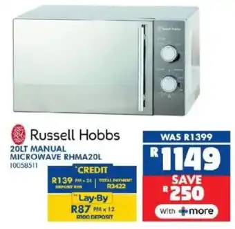 Russells Russell hobbs manual microwave offer
