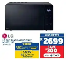 Russells LG black microwave offer