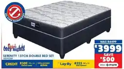 Russells Cozy nights serenity 137cm double bed set offer