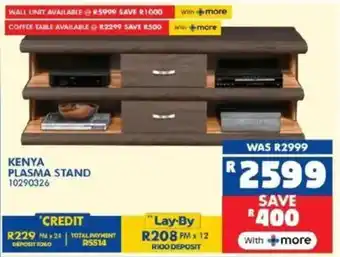 Russells Kenya plasma stand offer