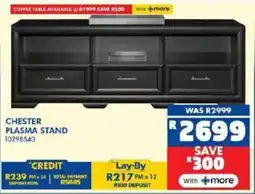 Russells Chester plasma stand offer