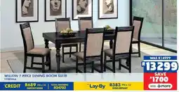Russells Willow 7 piece dining room suite offer