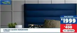Russells Chelsea queen headboard offer
