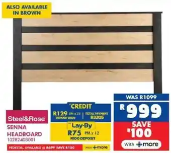 Russells Steel&Rose Senna Headboard offer