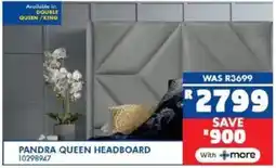Russells Pandra queen headboard offer
