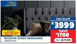 Russells Winston queen headboard offer