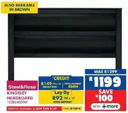 Russells Steel&Rose Kingsley Headboard offer