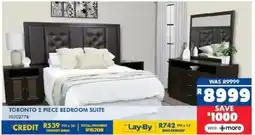 Russells Toronto 2 piece bedroom suite offer