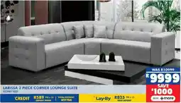 Russells Larissa 3 piece corner lounge suite offer