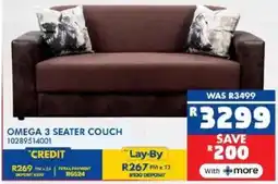 Russells Omega 3 seater couch offer