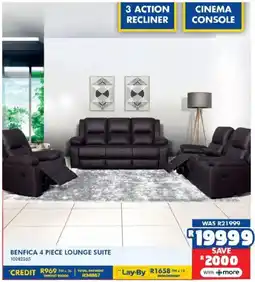 Russells Benfica 4 piece lounge suite offer