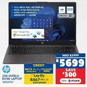 Russells Hp 250 intel n100 laptop offer