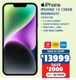 Russells iPhone 14 128GB Midnight offer